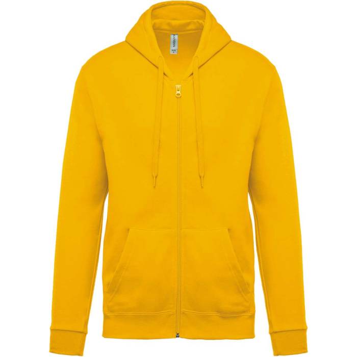 FULL ZIP HOODED SWEATSHIRT - Yellow, #FFCB4F<br><small>UT-ka479ye-m</small>