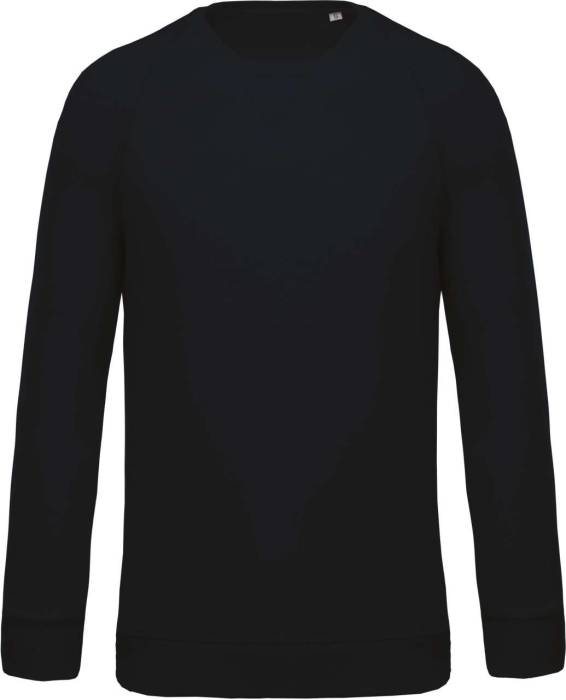 MEN`S ORGANIC COTTON CREW NECK RAGLAN SLEEVE SWEATSHIRT - Navy, #021E2F<br><small>UT-ka480nv-2xl</small>