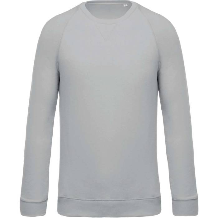 MEN`S ORGANIC COTTON CREW NECK RAGLAN SLEEVE SWEATSHIRT - Snow Grey, #AEB2B5<br><small>UT-ka480sngr-2xl</small>