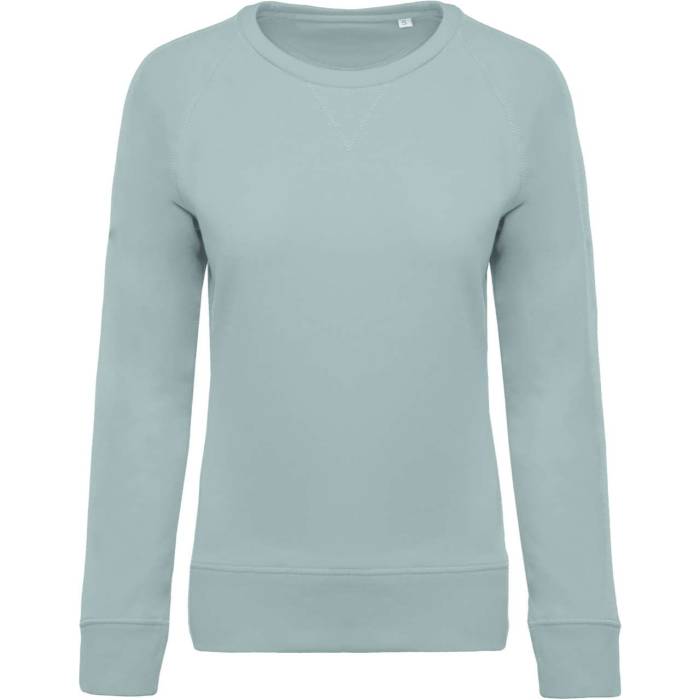 LADIES’ ORGANIC COTTON CREW NECK RAGLAN SLEEVE SWEATSHIRT - Snow Grey, #AEB2B5...<br><small>UT-ka481sngr-2xl</small>