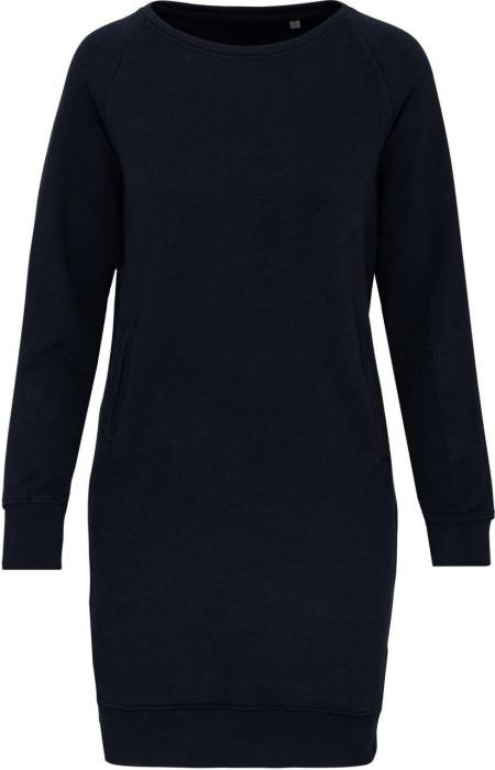 ORGANIC FLEECE LOUNGE DRESS - Navy, #021E2F<br><small>UT-ka493nv-l</small>