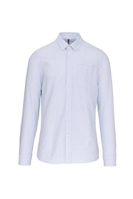 LONG-SLEEVED WASHED OXFORD COTTON SHIRT - White, #FFFFFF<br><small>UT-ka516wh-2xl</small>