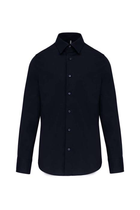 LONG-SLEEVED COTTON/ELASTANE SHIRT - Navy, #021E2F<br><small>UT-ka529nv-3xl</small>