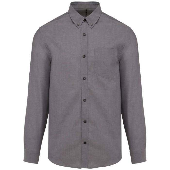 MEN`S LONG-SLEEVED OXFORD SHIRT - Oxford Silver, #747678<br><small>UT-ka533os-5xl</small>