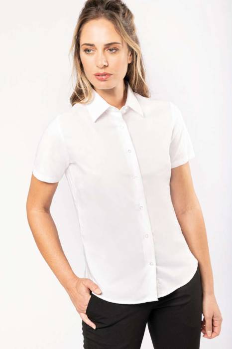 LADIES' SHORT-SLEEVED OXFORD SHIRT