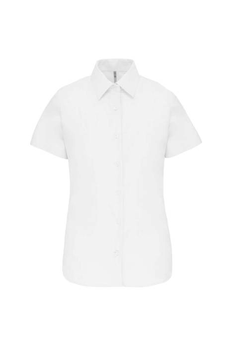 LADIES` SHORT-SLEEVED OXFORD SHIRT - White, #FFFFFF<br><small>UT-ka536wh-l</small>