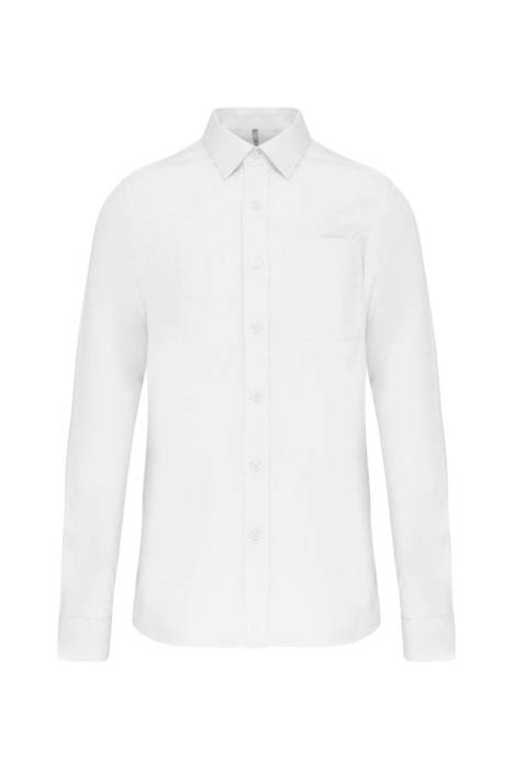 MEN'S LONG-SLEEVED COTTON POPLIN SHIRT