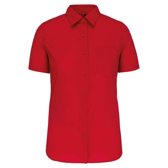 JUDITH - LADIES` SHORT-SLEEVED SHIRT - Classic Red, #A61F3B<br><small>UT-ka548cr-2xl</small>