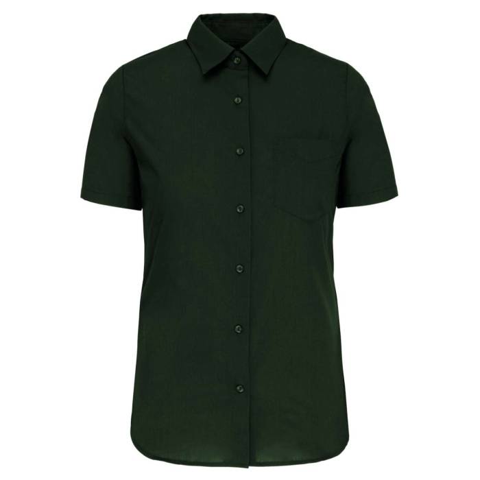 JUDITH > LADIES` SHORT-SLEEVED SHIRT - Forest Green, #1F362A<br><small>UT-ka548fo-2xl</small>