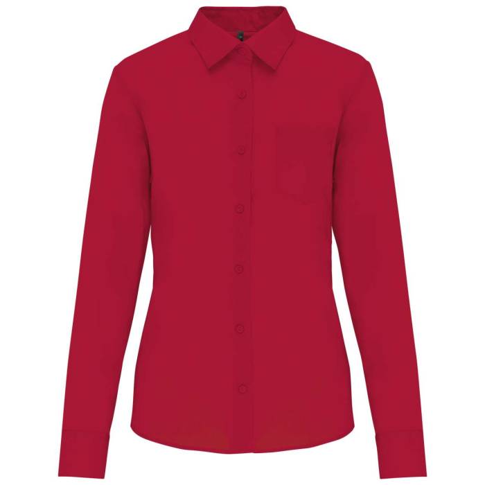 JESSICA - LADIES` LONG-SLEEVED SHIRT - Classic Red, #A61F3B<br><small>UT-ka549cr-3xl</small>