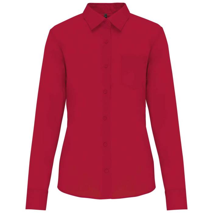 JESSICA > LADIES` LONG-SLEEVED SHIRT - Classic Red, #A61F3B<br><small>UT-ka549cr-s</small>