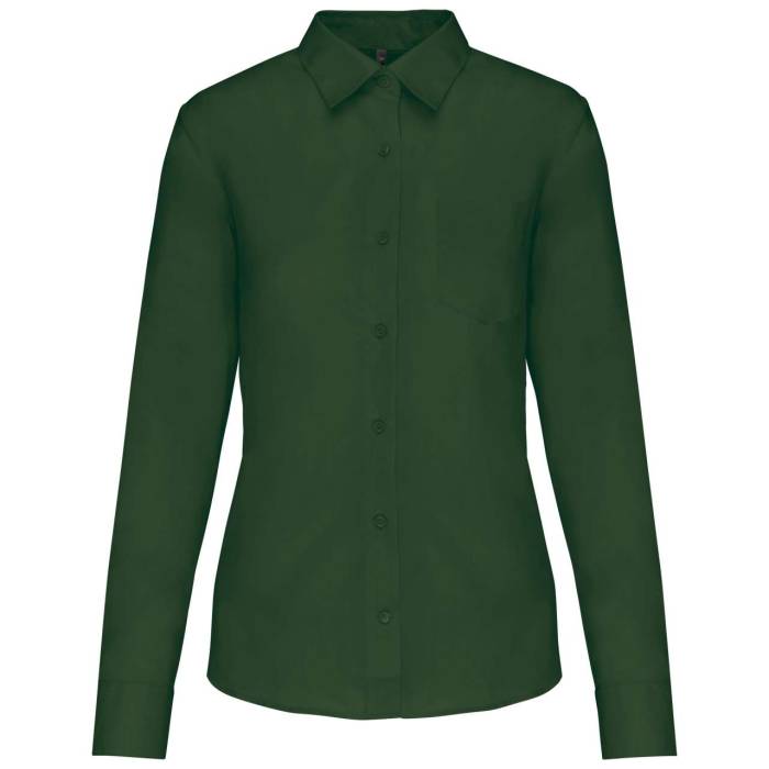 JESSICA > LADIES` LONG-SLEEVED SHIRT - Forest Green, #1F362A<br><small>UT-ka549fo-2xl</small>