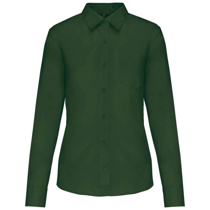 JESSICA - LADIES` LONG-SLEEVED SHIRT - Forest Green, #1F362A<br><small>UT-ka549fo-3xl</small>