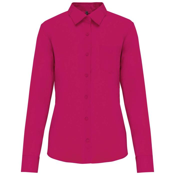 JESSICA > LADIES` LONG-SLEEVED SHIRT - Fuchsia, #CB1758<br><small>UT-ka549fu-xs</small>