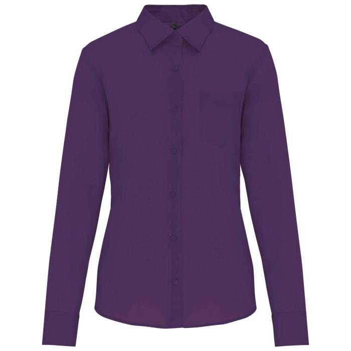 JESSICA > LADIES` LONG-SLEEVED SHIRT - Purple, #5D4878<br><small>UT-ka549pu-l</small>