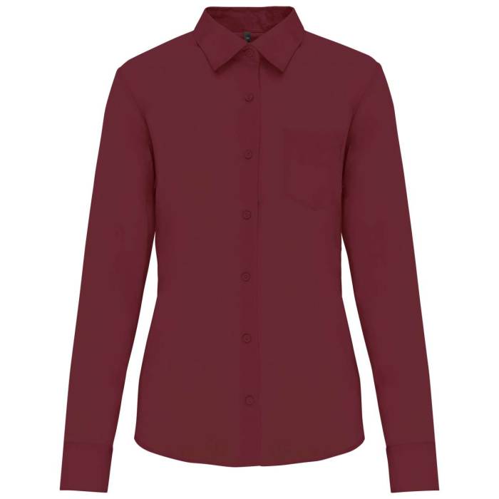 JESSICA - LADIES` LONG-SLEEVED SHIRT - Wine, #642E38<br><small>UT-ka549wn-l</small>