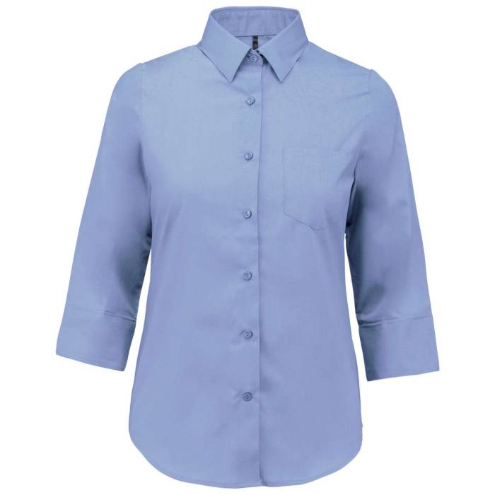 LADIES` 3/4 SLEEVED SHIRT - Bright Sky, #B2C8E7<br><small>UT-ka558bsk-2xl</small>