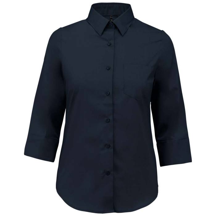 LADIES` 3/4 SLEEVED SHIRT - Navy, #021E2F<br><small>UT-ka558nv-l</small>