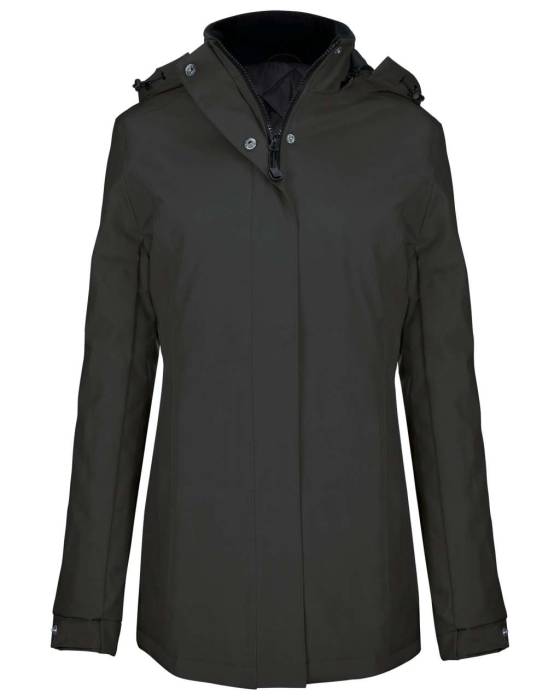 LADIES` PARKA - Dark Grey, #14202A<br><small>UT-ka6108dg-2xl</small>