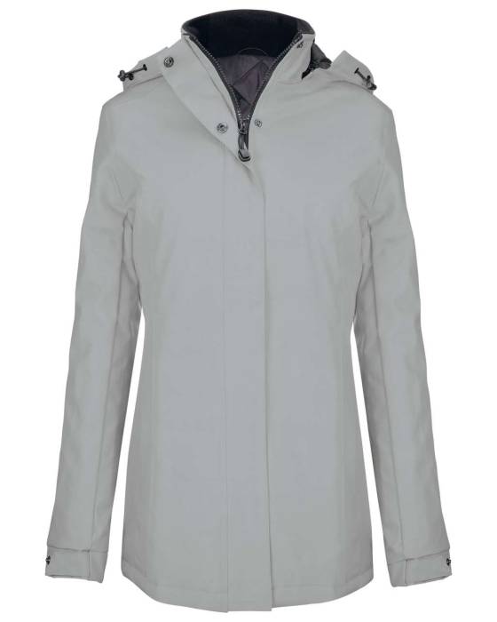 LADIES` PARKA - Snow Grey, #AEB2B5<br><small>UT-ka6108sngr-2xl</small>