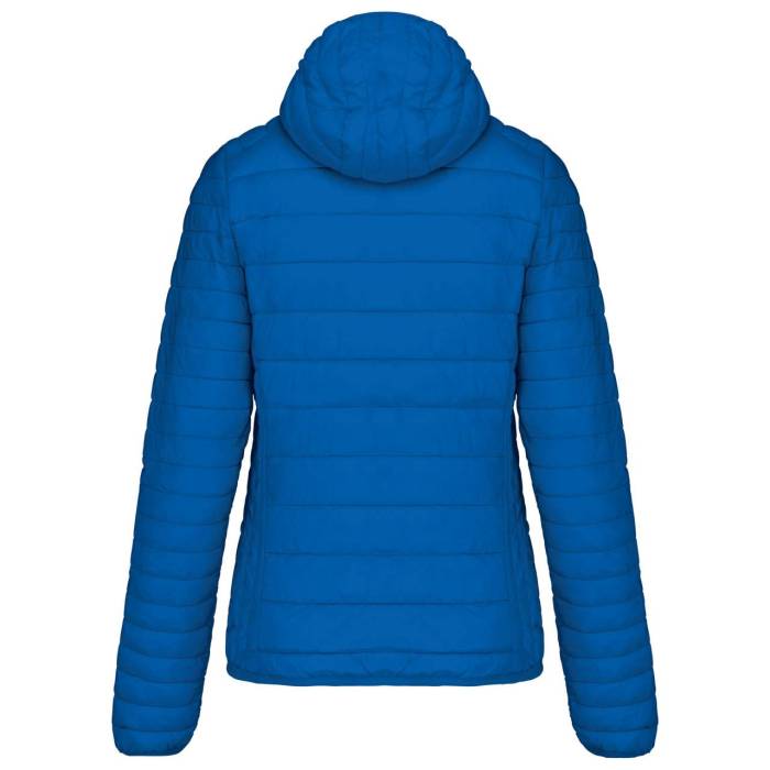 LADIES` LIGHTWEIGHT HOODED PADDED JACKET - Light Royal Blue, #2C5697<br><small>UT-ka6111lro-2xl</small>