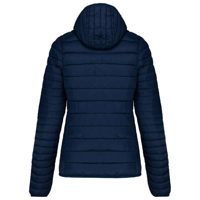 LADIES` LIGHTWEIGHT HOODED PADDED JACKET - Navy, #021E2F<br><small>UT-ka6111nv-s</small>