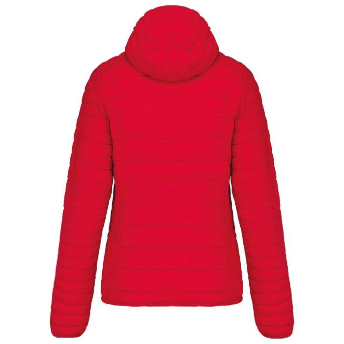 LADIES` LIGHTWEIGHT HOODED PADDED JACKET - Red, #DA0043<br><small>UT-ka6111re-l</small>