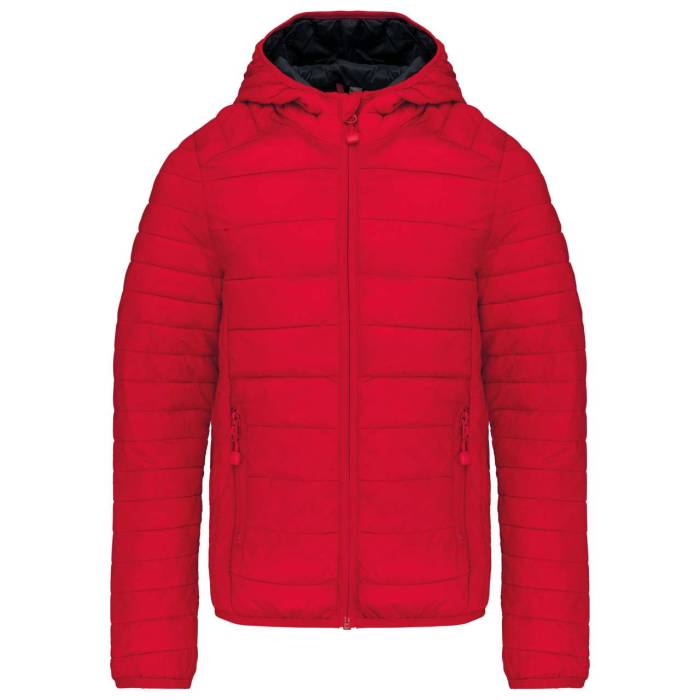 KIDS' LIGHTWEIGHT HOODED PADDED JACKET