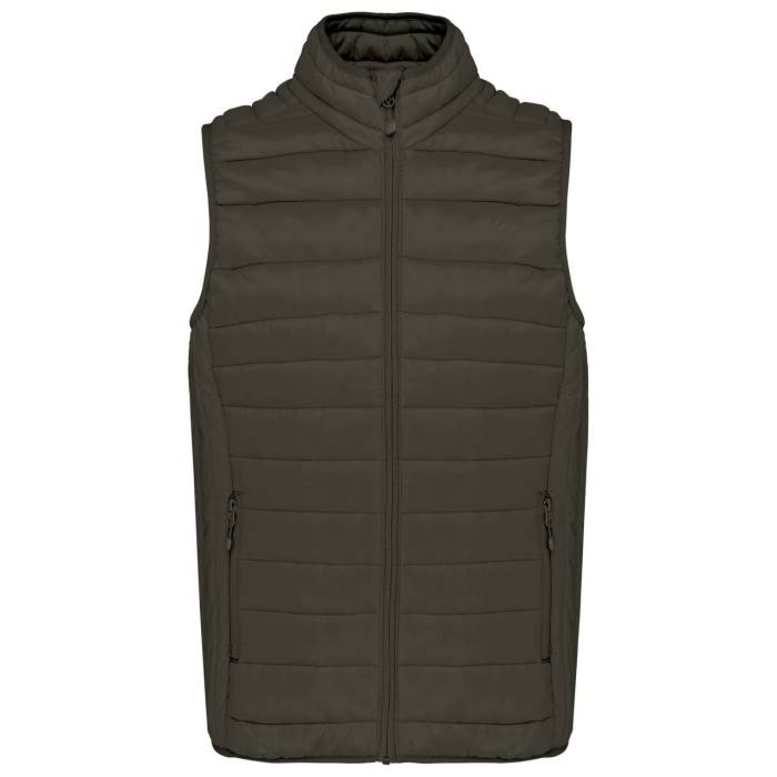 MEN’S LIGHTWEIGHT SLEEVELESS FAKE DOWN JACKET