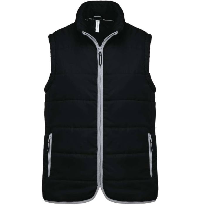 QUILTED BODYWARMER - Black, #000000<br><small>UT-ka6116bl-m</small>