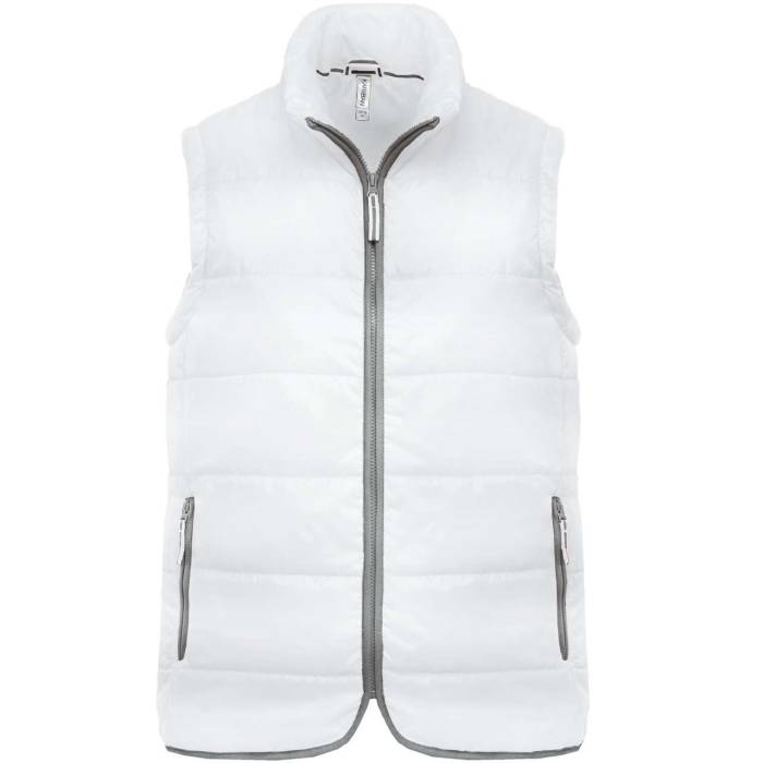 QUILTED BODYWARMER - White, #FFFFFF<br><small>UT-ka6116wh-2xl</small>