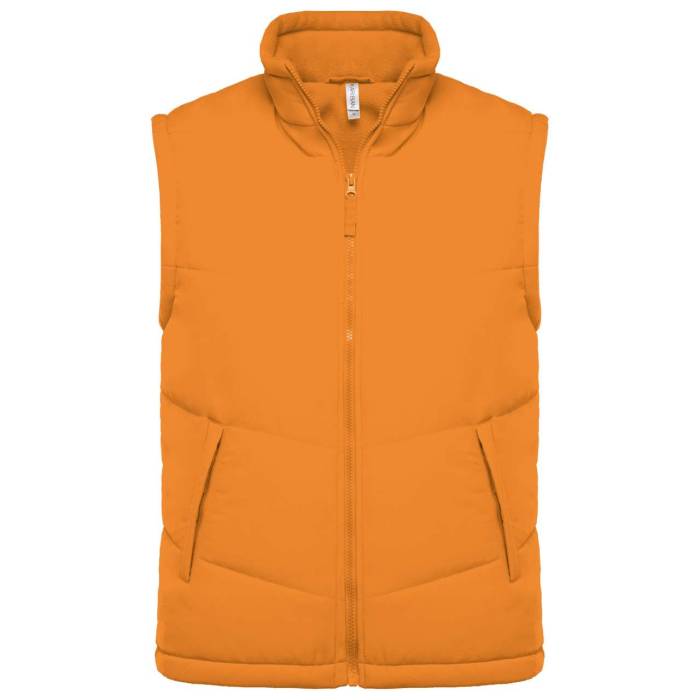 FLEECE LINED BODYWARMER - Orange, #FF6308<br><small>UT-ka6118or-2xl</small>