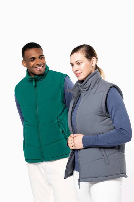 FLEECE LINED BODYWARMER - White, #FFFFFF<br><small>UT-ka6118wh-2xl</small>