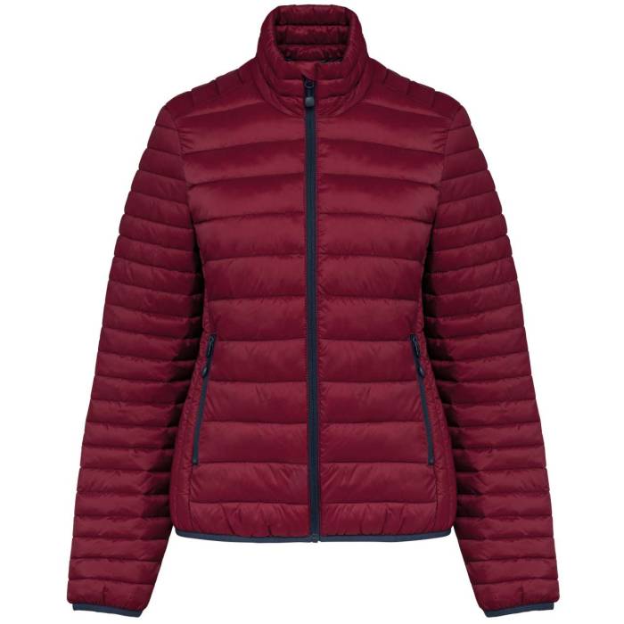 LADIES` LIGHTWEIGHT PADDED JACKET - Wine, #642E38<br><small>UT-ka6121wn-2xl</small>