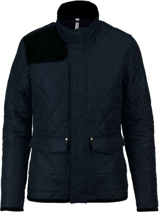 LADIES’ QUILTED JACKET - Navy/Black, #021E2F/#000000<br><small>UT-ka6127nv/bl-2xl</small>