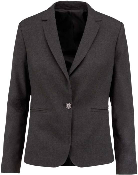 LADIES` JACKET - Anthracite Heather, #342F2C<br><small>UT-ka6131anth-36</small>