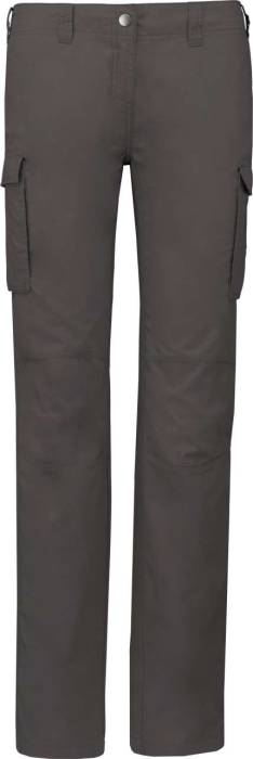 LADIES` LIGHTWEIGHT MULTIPOCKET TROUSERS - Light Charcoal, #6A696D<br><small>UT-ka746lch-34</small>