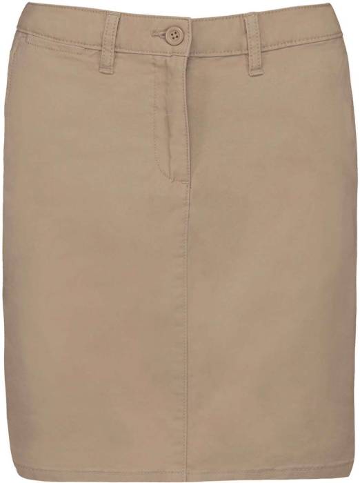 CHINO SKIRT - Washed Beige, #EDE3D7<br><small>UT-ka762wbe-38</small>