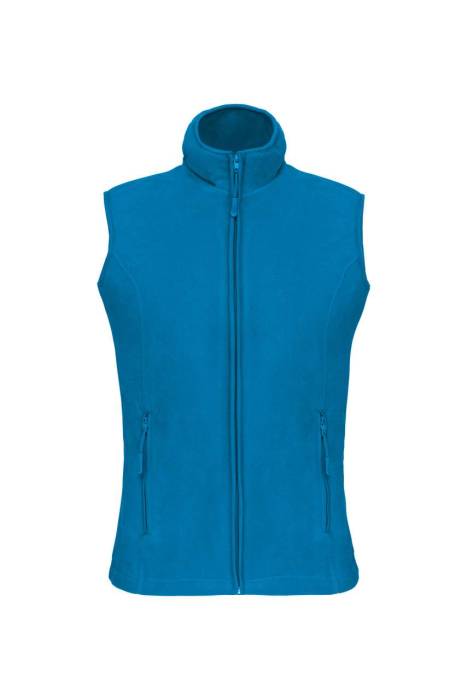 MELODIE - LADIES` MICROFLEECE GILET - Tropical Blue, #0076A5<br><small>UT-ka906tb-m</small>