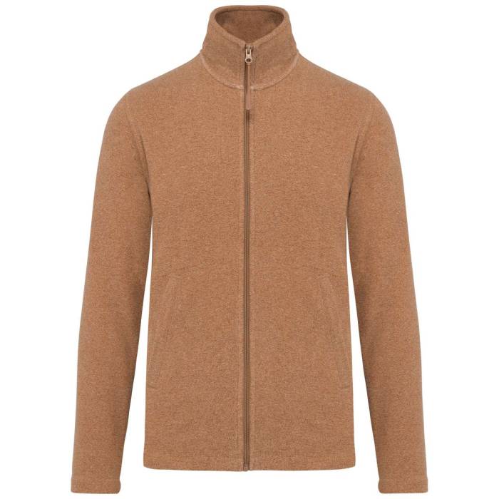 FALCO - FULL ZIP MICROFLEECE JACKET - Camel Heather, #CC946C<br><small>UT-ka911cah-5xl</small>