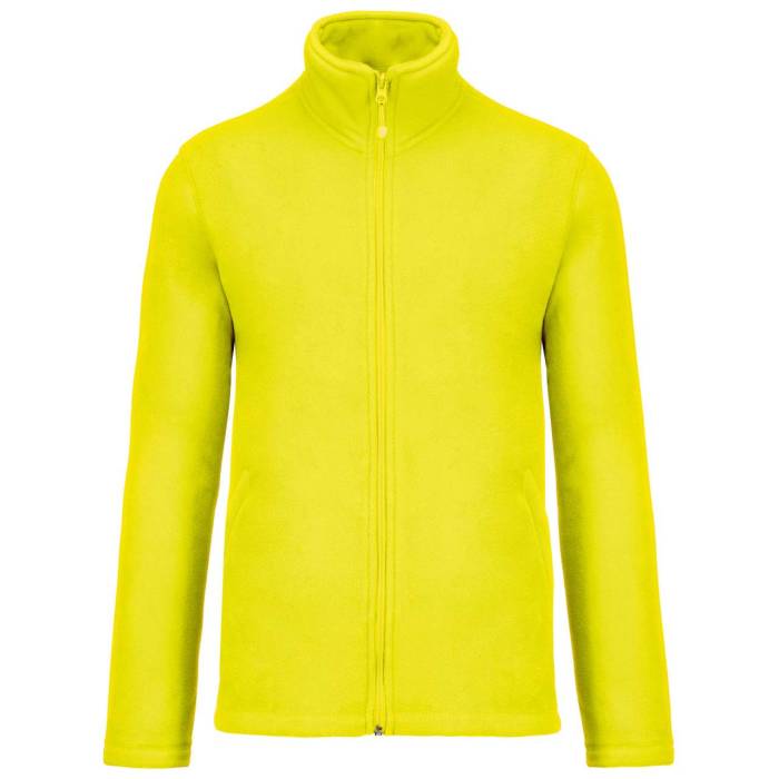 FALCO - FULL ZIP MICROFLEECE JACKET - Fluorescent Yellow, #D1FF2E<br><small>UT-ka911fye-5xl</small>