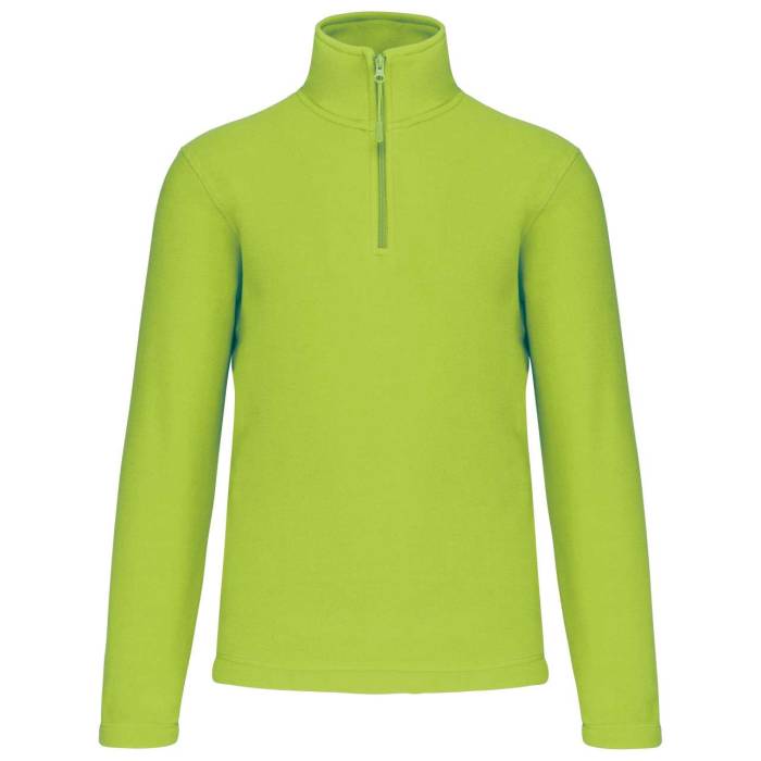 ENZO - ZIP NECK MICROFLEECE JACKET - Lime, #A0D868<br><small>UT-ka912li-4xl</small>