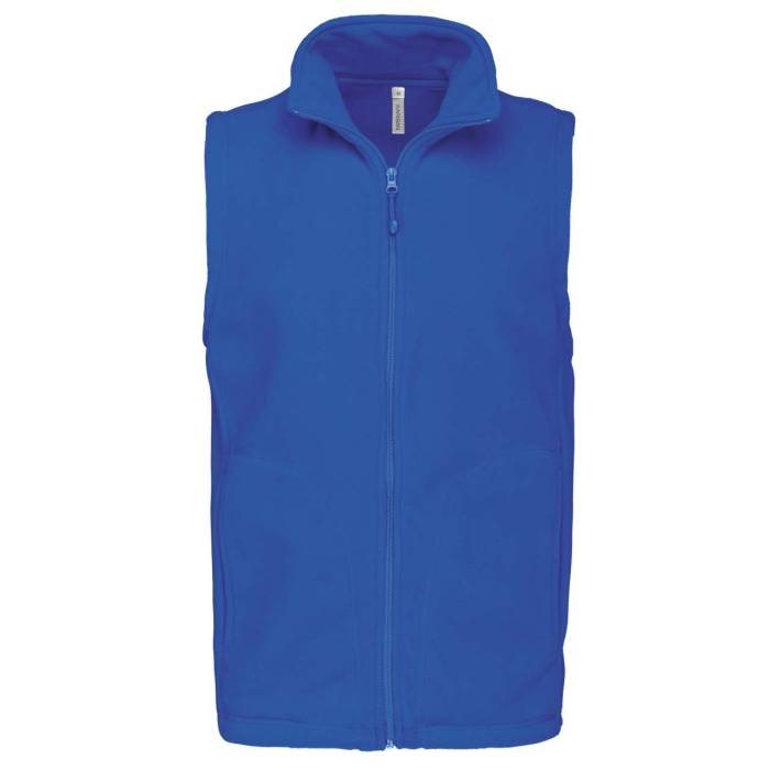 LUCA - MEN`S MICROFLEECE GILET - Cloudy Blue Heather, #569EAC<br><small>UT-ka913cbh-5xl</small>