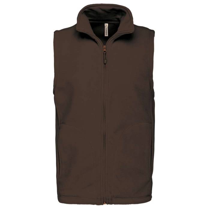 LUCA - MEN`S MICROFLEECE GILET - Chocolate, #423132<br><small>UT-ka913co-5xl</small>