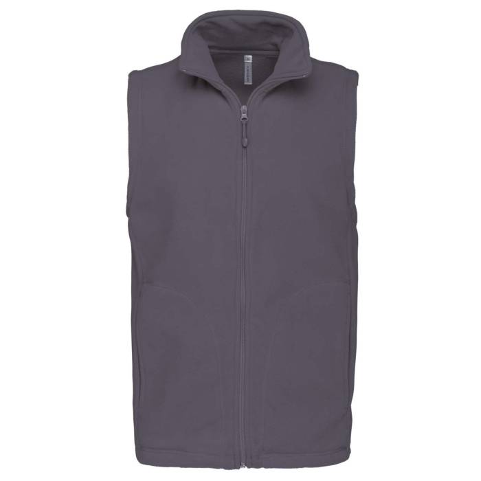 LUCA - MEN`S MICROFLEECE GILET - Convoy Grey, #8C8B89<br><small>UT-ka913cvg-5xl</small>