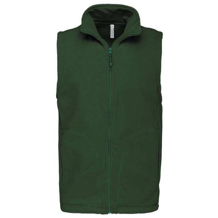 LUCA - MEN`S MICROFLEECE GILET - Forest Green, #1F362A<br><small>UT-ka913fo-5xl</small>