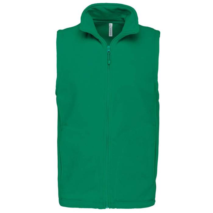 LUCA - MEN`S MICROFLEECE GILET - Kelly Green, #006F44<br><small>UT-ka913kl-5xl</small>