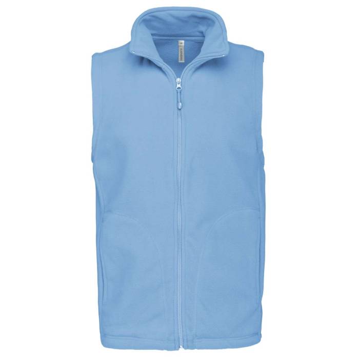 LUCA - MEN`S MICROFLEECE GILET - Sky Blue, #8CBAE5<br><small>UT-ka913sb-5xl</small>