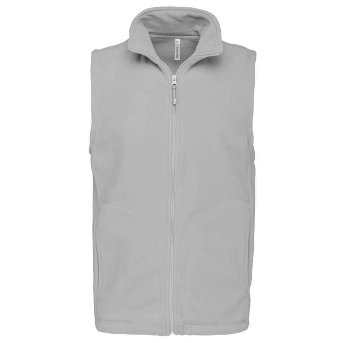 LUCA - MEN`S MICROFLEECE GILET - Snow Grey, #AEB2B5<br><small>UT-ka913sngr-5xl</small>