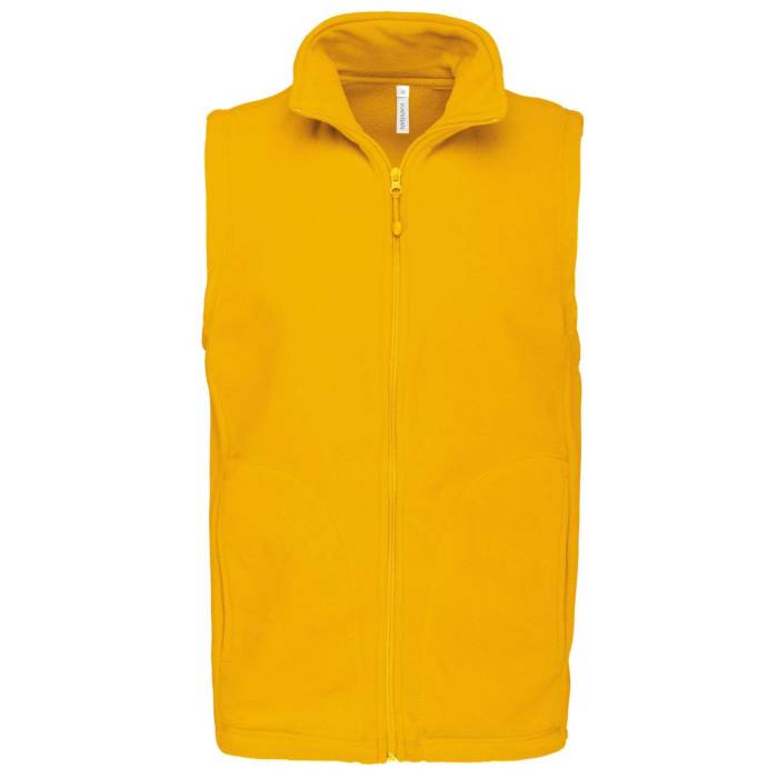 LUCA - MEN`S MICROFLEECE GILET - Yellow, #FFCB4F<br><small>UT-ka913ye-2xl</small>